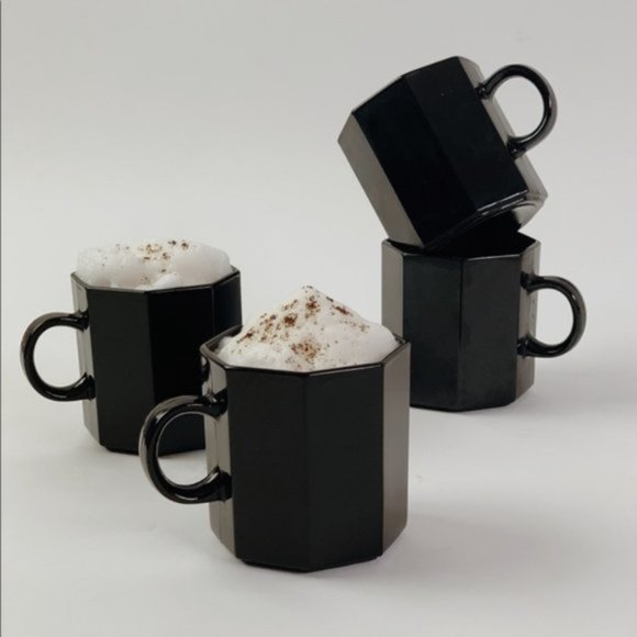 Vintage Jet Black Coffee Mug